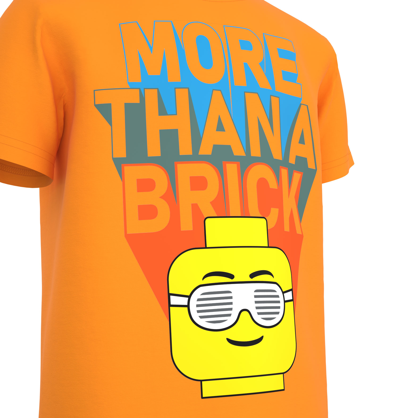 Lego T-Shirt More Than A Brick oranje