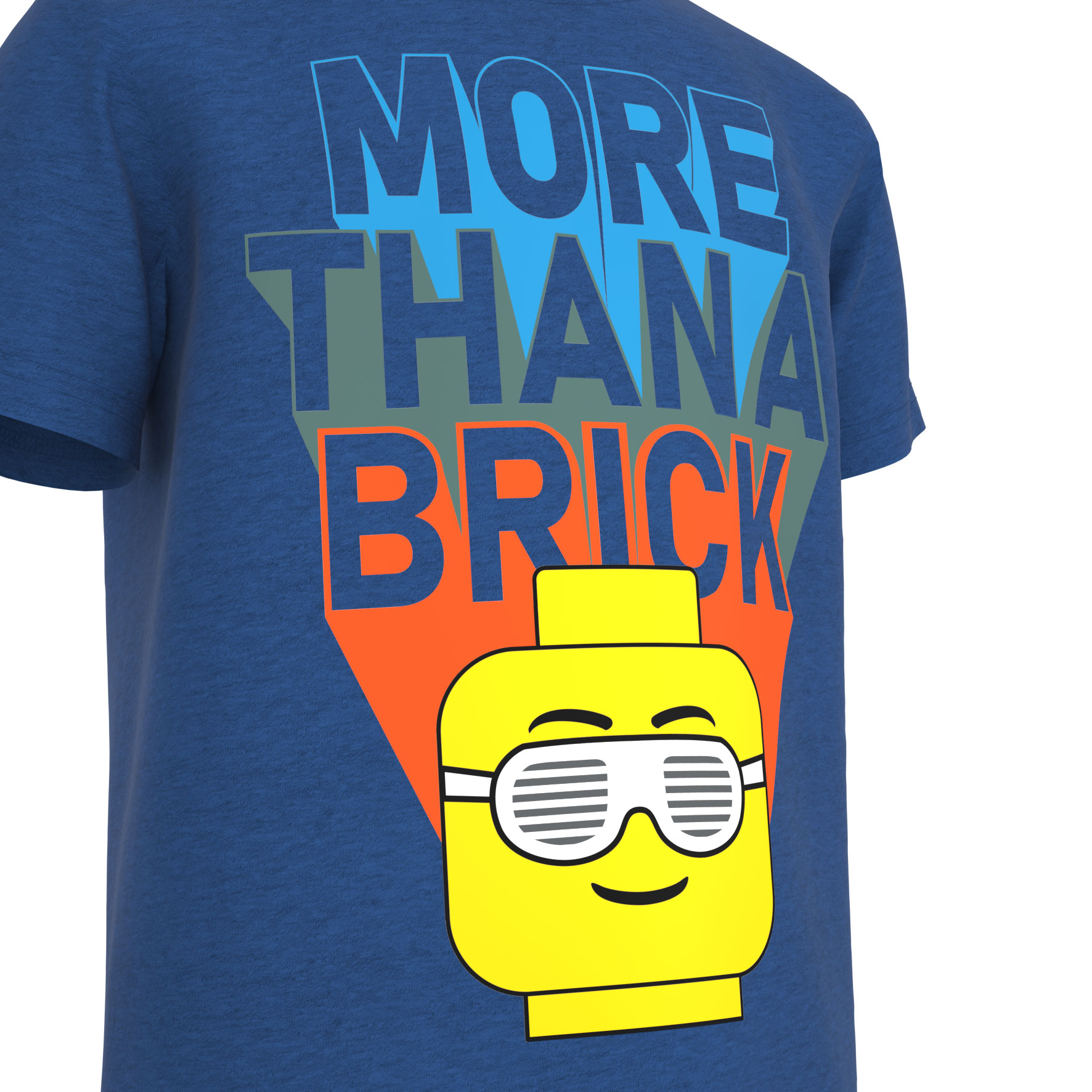 Lego T-Shirt More Than A Brick blauw