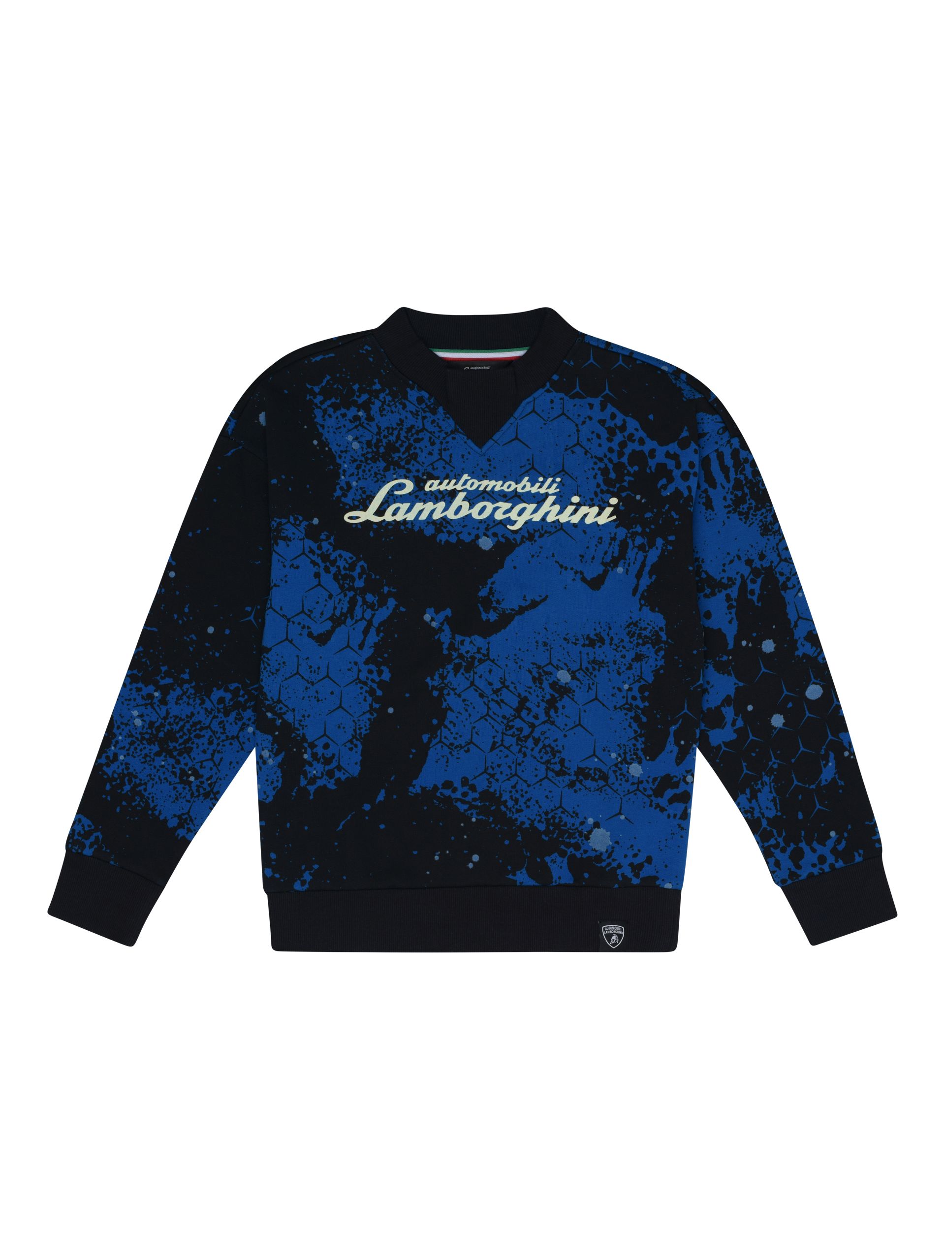 Automobili Lamborghini sweater blauw ( glow in the dark )