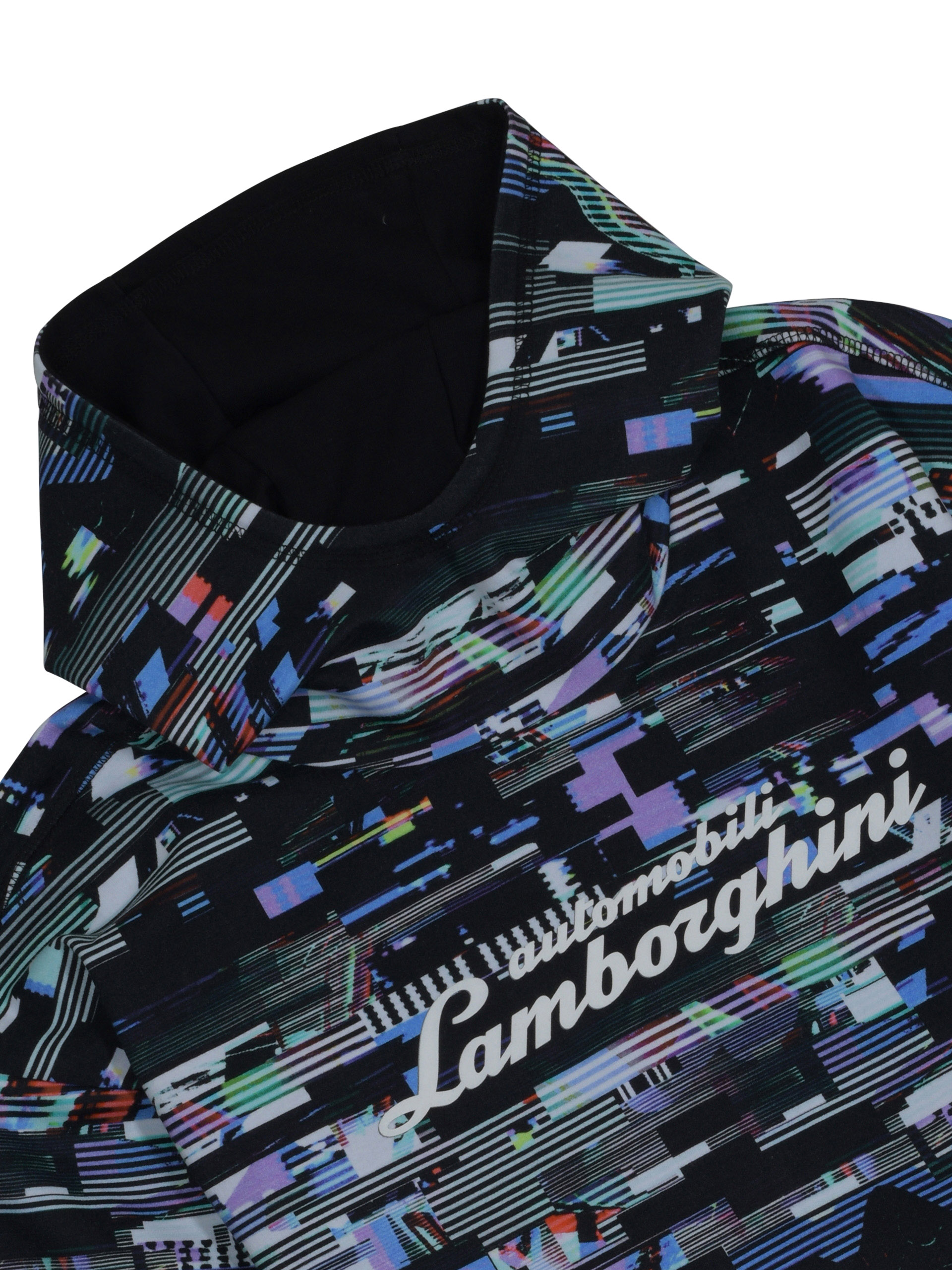 Automobili Lamborghini reversible glitch hoodie