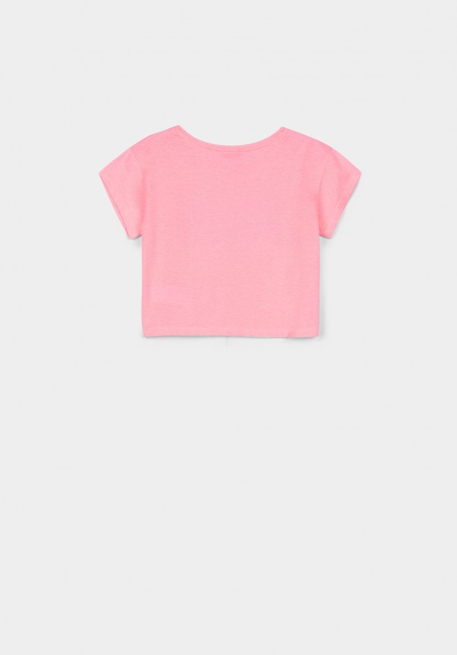Tiffosi T-shirt/Topje Daisy fluo roze