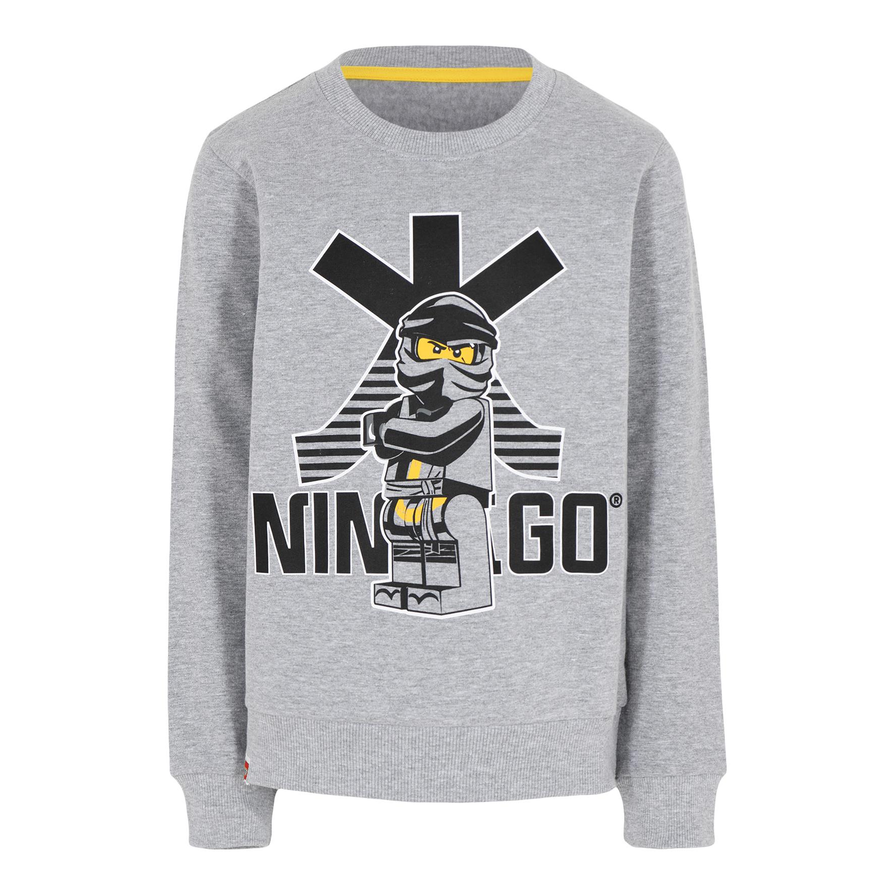 Lego sweater Ninjago grijs/zwart