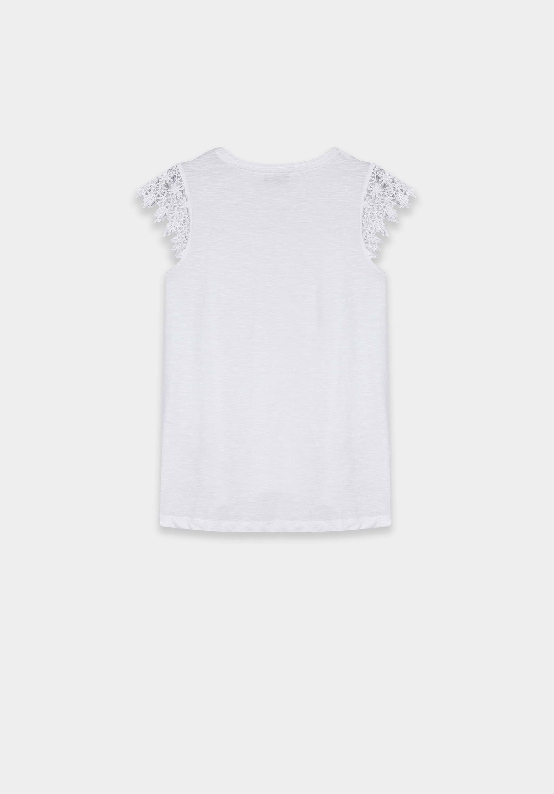 Tiffosi T-Shirt wit kant