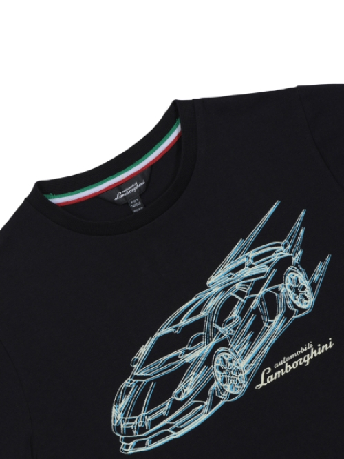 Automobili Lamborghini T-Shirt zwart aventador 