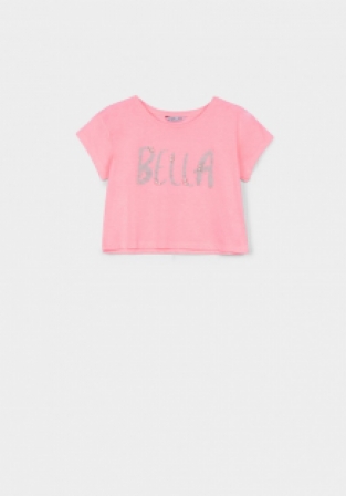 Tiffosi T-shirt/Topje Daisy fluo roze