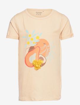 Minymo T-Shirt geel fruit organisch katoen