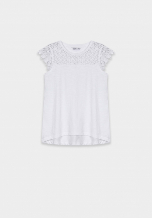 Tiffosi T-Shirt wit kant